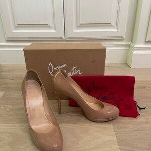 Christian Louboutin Tan Heels Iconic Stiletto Style